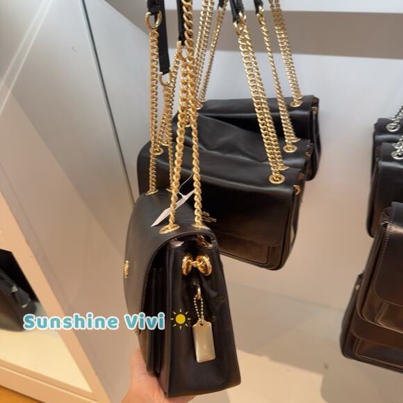 NWT Coach Elodie Crossbody Bag In Signature Canvas Walnut/Black CCF10 - Picture 3 of 12